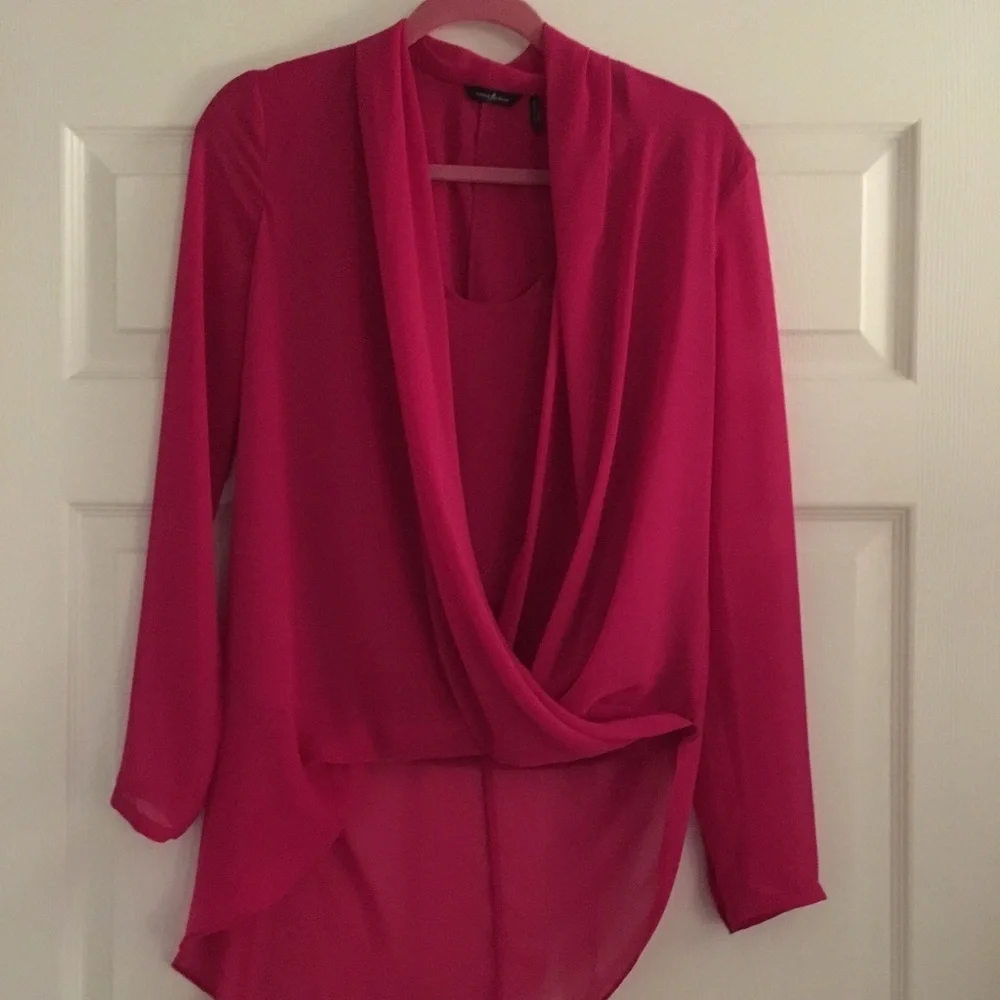 Marciano  pink asymmetrical top new no tags